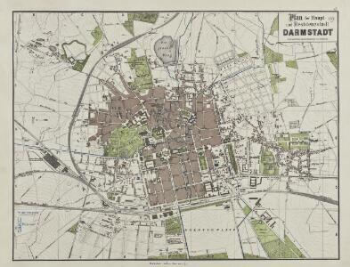 Plan der Haupt- und Residenzstadt Darmstadt