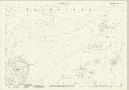Denbighshire XLII.14 (includes: Llansilin) - 25 Inch Map