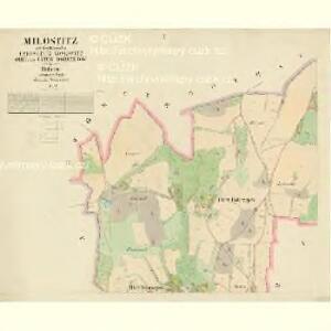 Milostitz - c0356-2-001 - Kaiserpflichtexemplar der Landkarten des stabilen Katasters