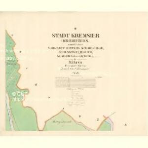 Kremsier (Kromieřiss) - m1369-1-004 - Kaiserpflichtexemplar der Landkarten des stabilen Katasters