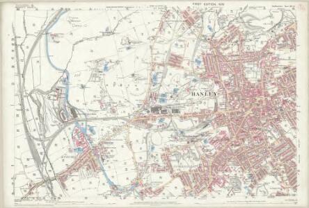 Staffordshire XII.13 (includes: Newcastle Under Lyme; Stoke On Trent) - 25 Inch Map
