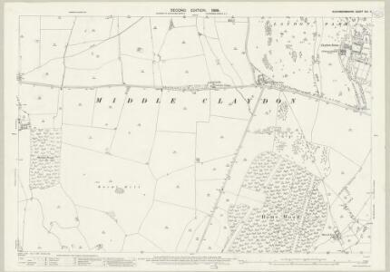 Buckinghamshire XXII.3 (includes: Middle Claydon) - 25 Inch Map