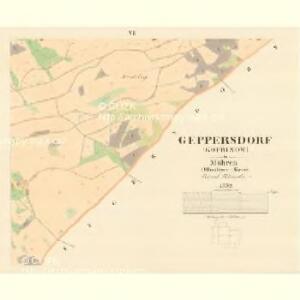 Geppersdorf (Kopřinow) - m1269-1-006 - Kaiserpflichtexemplar der Landkarten des stabilen Katasters