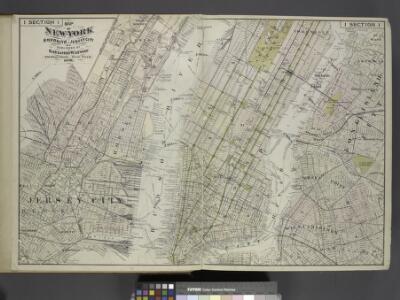 Map of New York, Brooklyn, Jersey City& c.