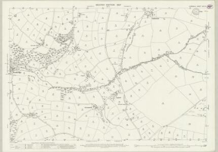 Cornwall XXIX.14 (includes: Callington; St Dominick; St Mellion) - 25 Inch Map