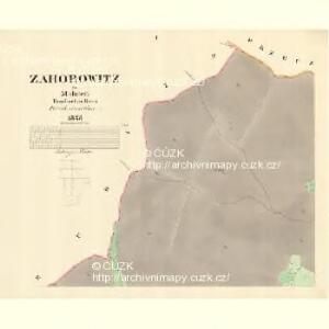 Zahorowitz - m3547-1-001 - Kaiserpflichtexemplar der Landkarten des stabilen Katasters