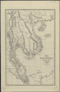 Charte von den Reichen Siam und Cochinchina