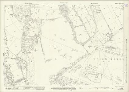 Surrey XIX.9 (includes: Epsom) - 25 Inch Map