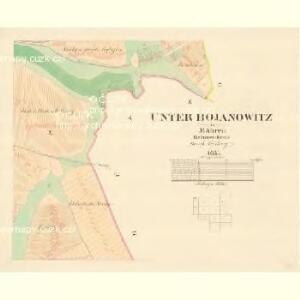 Unter Bojanowitz - m0481-1-010 - Kaiserpflichtexemplar der Landkarten des stabilen Katasters