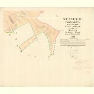 Neudorf (Novaves) - m1338-1-005 - Kaiserpflichtexemplar der Landkarten des stabilen Katasters