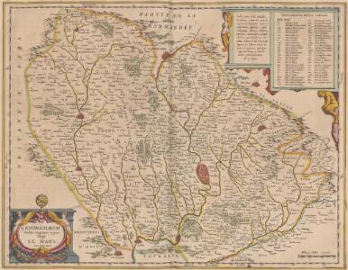 Cenomanorum Galliae regionis typus: Vulgo Le Mans. [Karte], in: Novus Atlas, das ist, Weltbeschreibung, Bd. 2, S. 118.