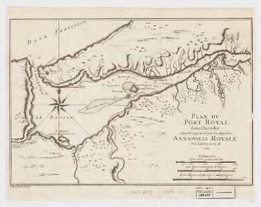 Plan du Port Royal dans l'Accadie : appellé aujourd par les Anglois Annapolis Royal