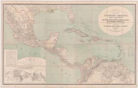 A new map of tropical-America, north of the Equator : comprising the West-Indies, Central-America, Mexico, New Cranada [sic] and Venezuela