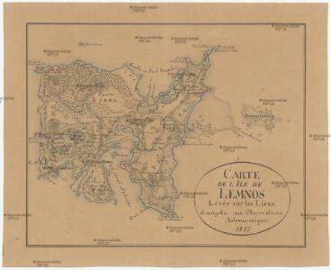 Carte de l'Ile de Lemnos