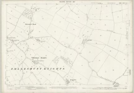 Essex (1st Ed/Rev 1862-96) XLVI.1 (includes: Great Wigborough; Layer Marney; Tolleshunt Knights) - 25 Inch Map