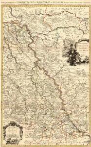 Carte Nouvelle de l'Archevesché et Eslectorat de Cologne Avec ses Enclaves dans les Pays Circomviosins