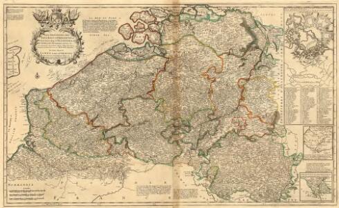 Les Provinces des Pays-Bas Catholiques ou a Most Exact Map of Flanders or Austrian Netherlands &c.