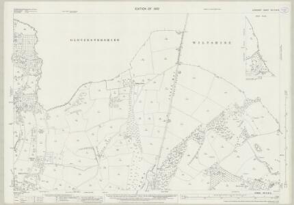 Somerset VIII.11 & 12 (includes: Batheaston; Bathford; Box; Colerne; Marshfield; St Catherine) - 25 Inch Map