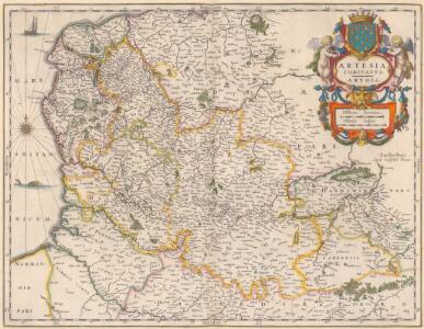 Artesia, Comitatus. Artois. [Karte], in: Theatrum orbis terrarum, sive, Atlas novus, Bd. 1, S. 391.