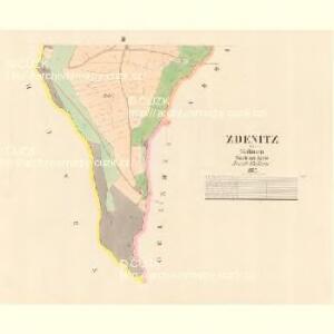 Zdenitz - c9213-1-002 - Kaiserpflichtexemplar der Landkarten des stabilen Katasters
