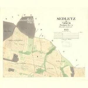 Sedletz - m2703-1-001 - Kaiserpflichtexemplar der Landkarten des stabilen Katasters