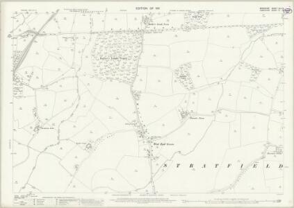 Berkshire XLV.13 (includes: Bramley; Mortimer West End; Silchester; Stratfield Saye; Stratford Mortimer) - 25 Inch Map