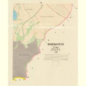 Dobronitz - c1185-1-007 - Kaiserpflichtexemplar der Landkarten des stabilen Katasters