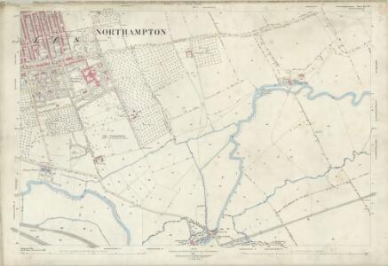 Northamptonshire XLV.10 (includes: Great Houghton; Hardingstone; Little Houghton; Northampton; Weston Favell) - 25 Inch Map