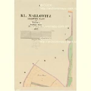 Kl. Mallowitz (Malowice Maly) - c4442-1-001 - Kaiserpflichtexemplar der Landkarten des stabilen Katasters