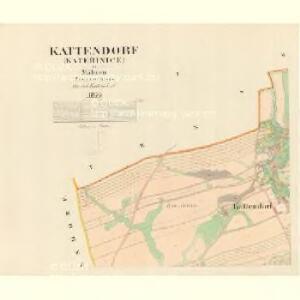 Kattendorf (Kateřinice) - m1167-1-001 - Kaiserpflichtexemplar der Landkarten des stabilen Katasters