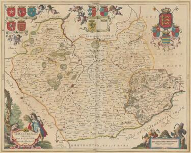 Leicestrensis Comitatus cum Rutlandiae. Vulgo Leicester & Rutland Shire. [Karte], in: Novus atlas absolutissimus, Bd. 7, S. 316.