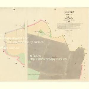 Dolzen (Dolce) - c1244-1-002 - Kaiserpflichtexemplar der Landkarten des stabilen Katasters