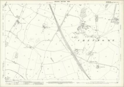 Oxfordshire XVII.8 (includes: Barton Hartshorn; Chetwode; Newton Purcell with Shelswell; Stratton Audley) - 25 Inch Map