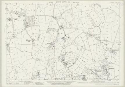 Somerset XI.13 (includes: Burrington; Churchill; Congresbury; Wrington) - 25 Inch Map