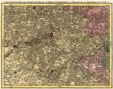 Carte Particuliere des Environs de Mons, D'Ath, de Charleroy, de Maubeuge, du Quesnoy, de Condé &c.