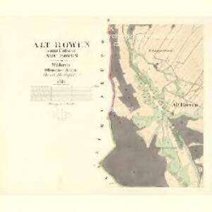 Alt Rowen - m2840-1-002 - Kaiserpflichtexemplar der Landkarten des stabilen Katasters