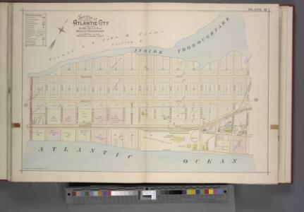 Atlantic City, Double Page Plate No. 13 [Map bounded by Inside Thoroughfare, Boston Ave., Atlantic Ave., Jackson Ave.] / by Ellis Kiser, and O. Barthel...