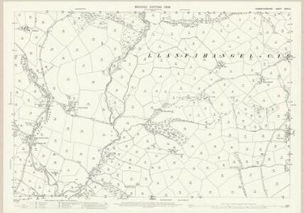 Carmarthenshire XXXIII.9 (includes: Llanegwad; Llanfynydd; Llangathen) - 25 Inch Map