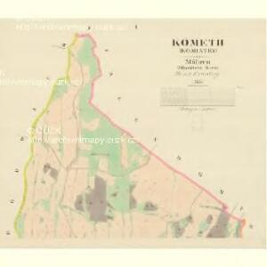 Kömeth (Komiatky) - m1260-1-001 - Kaiserpflichtexemplar der Landkarten des stabilen Katasters