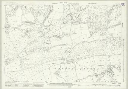Dorset LVI.1 (includes: Church Knowle; Corfe Castle; Steeple) - 25 Inch Map