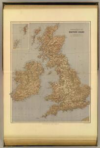 Stereographical map, British Isles.