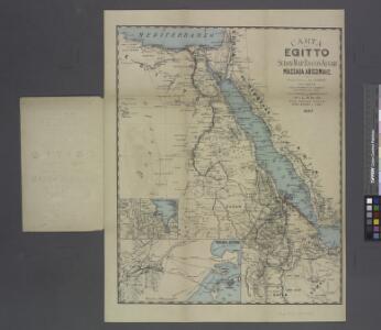 Carta dell' Egitto, Sudan, Mar Rosso, Assab, Massaua, Abissinia ecc.