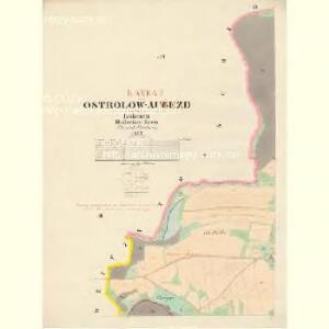 Ostrolow-Augezd - c5550-3-002 - Kaiserpflichtexemplar der Landkarten des stabilen Katasters