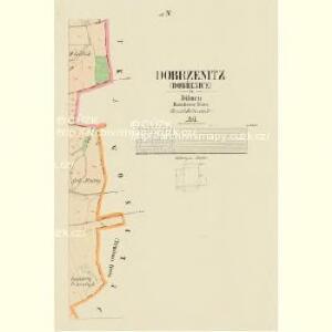 Dobrzenitz (Dobřenice) - c1208-1-005 - Kaiserpflichtexemplar der Landkarten des stabilen Katasters