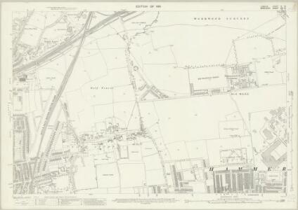 London (1915- Numbered sheets) IV.10 (includes: Acton; Hammersmith) - 25 Inch Map