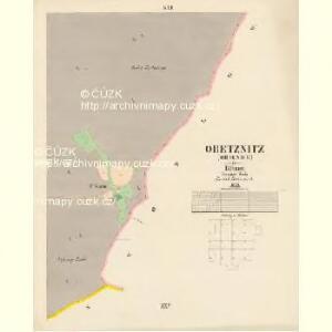 Obetznitz (Obecnice) - c5341-1-019 - Kaiserpflichtexemplar der Landkarten des stabilen Katasters
