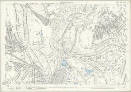 London (Edition of 1894-96) CXXXVII (includes: Beckenham; Camberwell; Lambeth St Mary; Lewisham; Penge) - 25 Inch Map