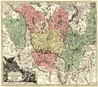 Electoratus sive Marchia Brandenburgensis, juxta novissimam Delineationem in mappa Geographica accuratae aeri incisa opera et Sumptibus