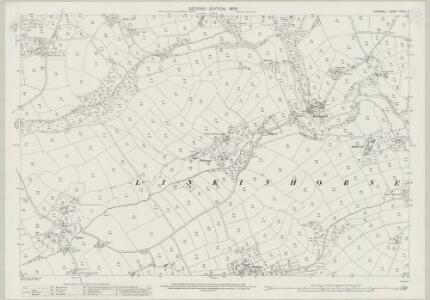 Cornwall XXVIII.3 (includes: Linkinhorne) - 25 Inch Map