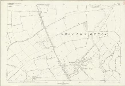 Northamptonshire LVII.9 (includes: Ashton; Grafton Regis; Hanslope; Shutlanger; Stoke Bruerne) - 25 Inch Map